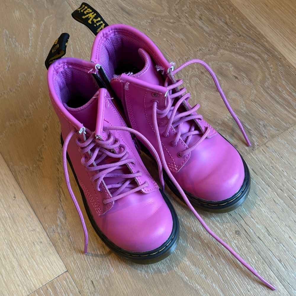 Dr. Martens Fuchsia Lace-Up Boots